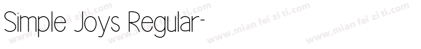 Simple Joys Regular字体转换